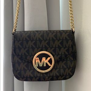 Michael Kors Small Fulton Logo Crossbody bag.